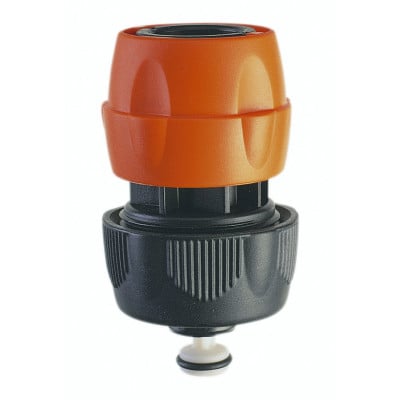 Raccord rapide à encliquer pour tuyau d'eau de diamètre 15 mm avec vanne Stop - Sodise | 18454