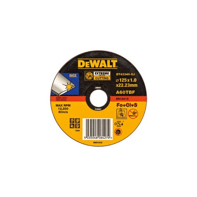 Disques à tronçonner l'inox de 230 mm - lot de 10 - Dewalt | DT42640