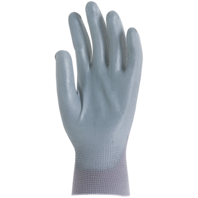 Gants en polyamide gris, paume enduite polyuréthane gris - Eurotechnique