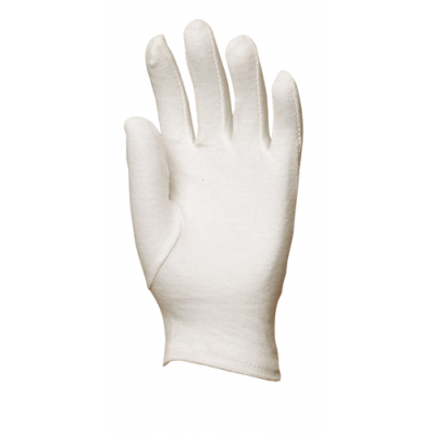Gants en coton jersey blanchi, fourchette - Eurotechnique