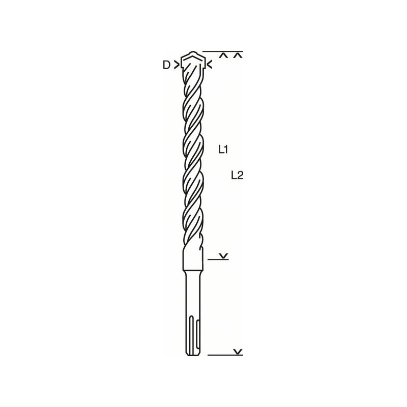 Forets SDS-plus-3 pour perforateur Accessoire Bosch pro outillage 2608831024