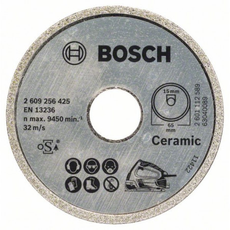 Disque à tronçonner diamanté Standard for Ceramic Accessoire Bosch pro outillage 2609256425