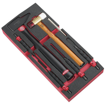 Module De Limes Facom - Lot De 5 Limes (plate, Demi-ronde, Carrée, Triangulaire, Ronde) - Pour Bricolage Et Travaux De Précision - 8