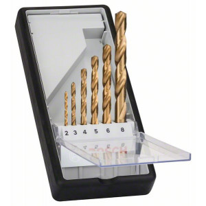 Forets à métaux Robust Line HSS-TiN 135°, set de 6 pièces Accessoire Bosch pro outillage 2607010530
