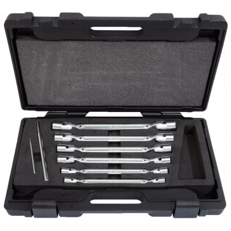 Coffret 6 Clés à Douilles Articulées KS Tools - Chrome Vanadium 8-19mm - Professionnel