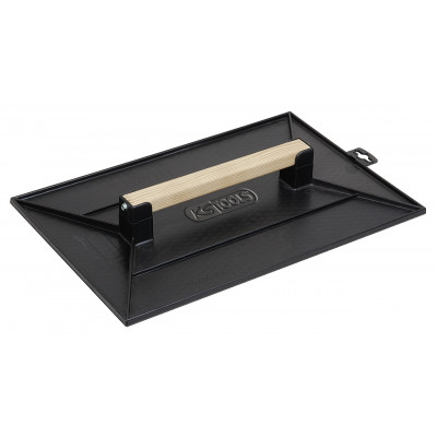 Taloche plastique noire - Poignée bois - Plateau alvéolé - 350x270 mm KS Tools | 144.0525