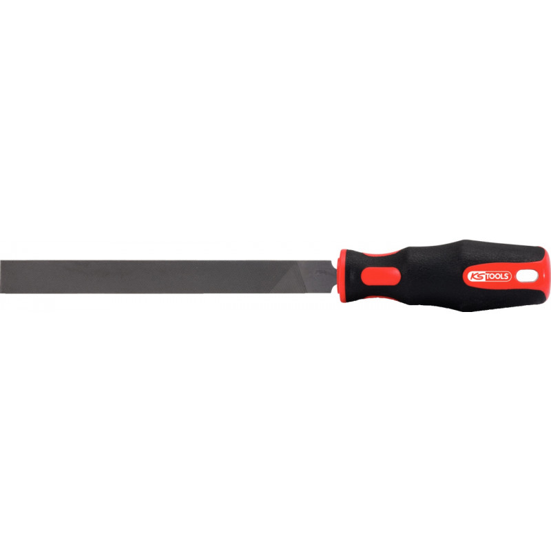 Lime Triangulaire Bâtarde KS Tools 200 Mm – Pour Métal, Bois, Plastique – Poignée Ergonomique