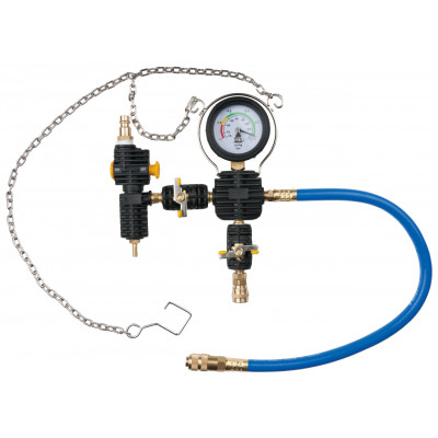 Dispositif de remplissage sous vide / Manomètre jusqu’à 76 cm, HG1 bar - KS Tools | 150.1960
