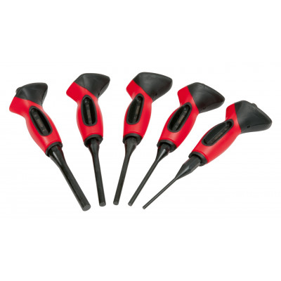 Jeu de chasses goupilles brunis 5pcs (3-4-5-6-8mm) L150mm - KS Tools | 156.0221