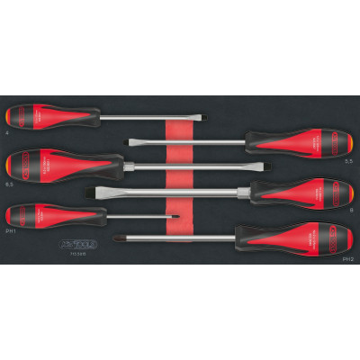 Module de tournevis ULTIMATE Fente - PHILLIPS, 6 pièces - KS Tools | 713.5015