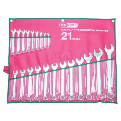 Jeu de 20 clés mixtes en pouces - en trousse - KS Tools | 922.0080