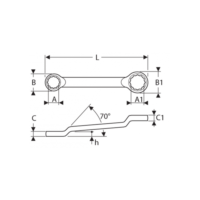 E113323 Expert Clés polygonales contrecoudées - mm