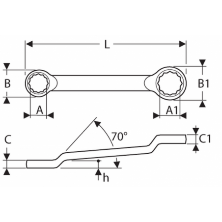 E113326 Expert Clés polygonales contrecoudées - mm