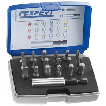 E113901 Expert Coffret d'embouts 1/4" - 19 pièces