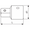 E041505 Expert Adaptateur magnétique 1/4" - 3/8"