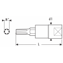 E030126 Expert Douilles tournevis 1/4" pour vis Torx®