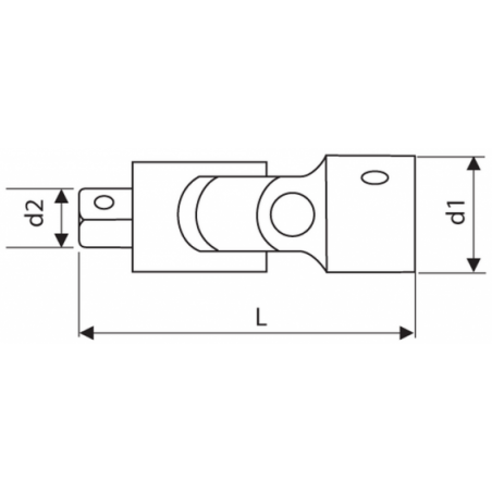 E033801 Expert Cardan 3/4" pour barre