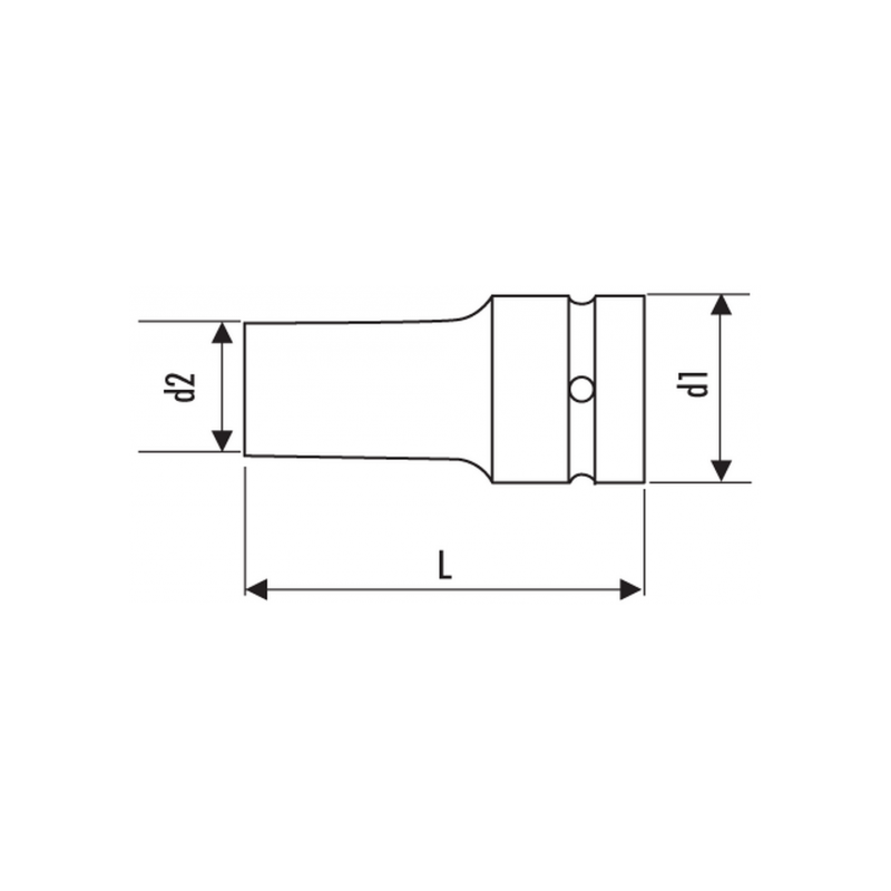 E041302 Expert Douilles longues impact 3/4" - métriques