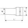 E041302 Expert Douilles longues impact 3/4" - métriques