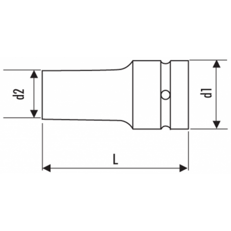 E041303 Expert Douilles longues impact 3/4" - métriques
