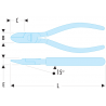 395.14 Facom Pinces coupantes diagonales pour plastique
