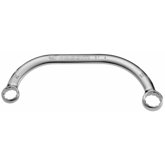 Clé Polygonale Demi-Lune KS Tools 10x12mm - Chrome Vanadium - Pour Accès Difficiles
