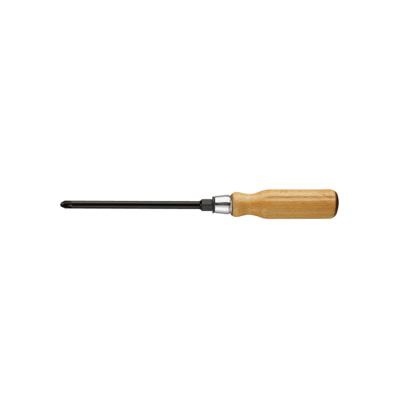 ATHH.D1 Facom ATHH.D - Tournevis manche bois pour vis cruciformes Pozidriv® - lame avec 6 pans