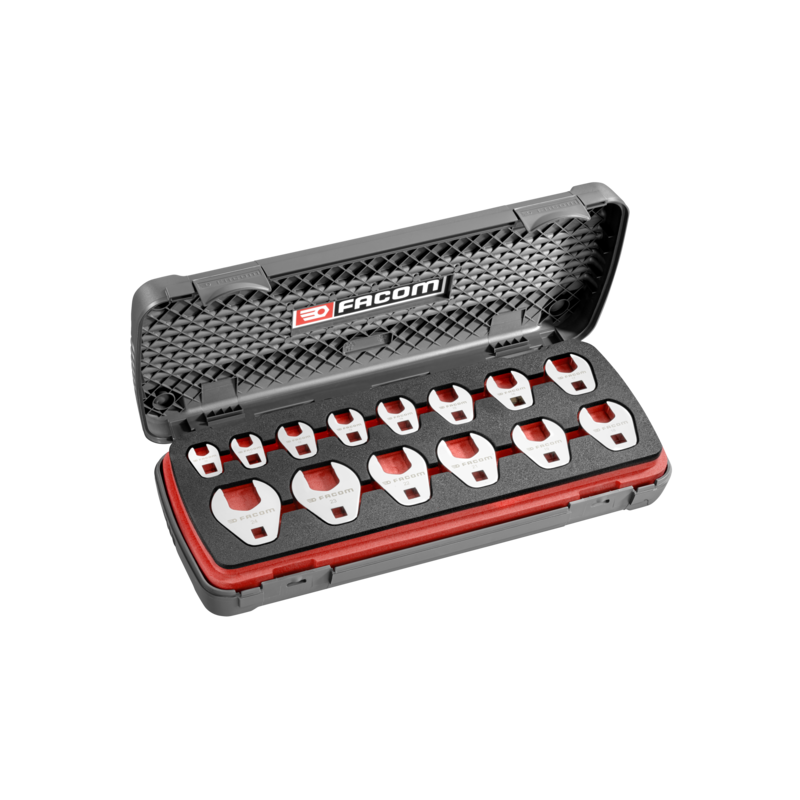 J.J14CF Facom Coffret d'embouts 3/8 crowfoot fourche métriques