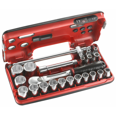 SL.DBOX4 Facom Coffret DBOX douilles 1/2" 6 pans métriques - SL.DBOX4