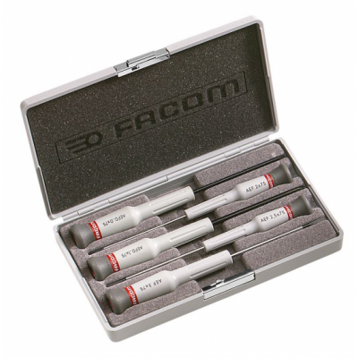 AEF.J5 Facom Coffret de 5 tournevis Micro-Tech® Fente - Pozidriv®