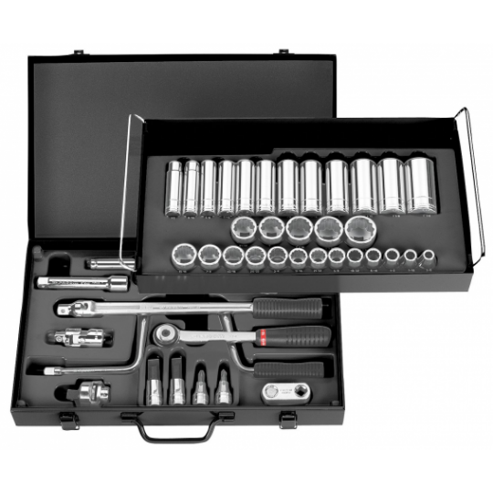 Coffret De Cliquet 1/2" 12 Pans Facom - 20 Pièces - Occasion
