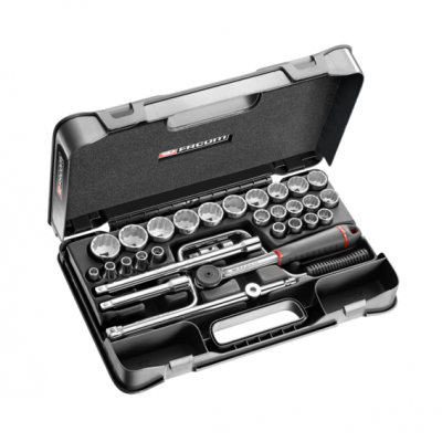 S.161-5P12 Facom Coffret douilles 1/2" 12 pans métriques - 30 pièces - S.161-5P12