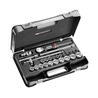 SXL.161-4P6 Facom Coffret douilles 1/2" 6 pans métriques - 26 pièces - SXL.161-4P6