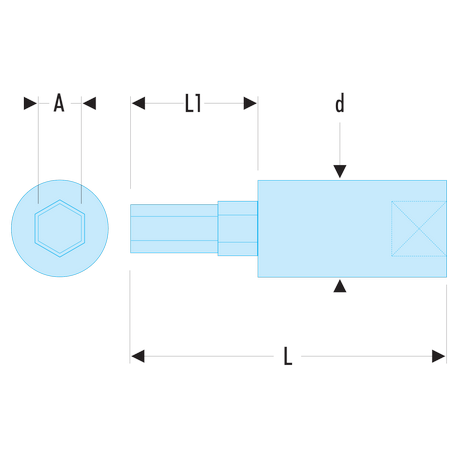 RT.10 Facom RT - Douilles tournevis 1/4" pour vis 6 pans métriques