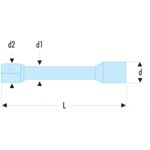 Extension 3/4" 400 Mm FACOM K.215B-400 - Barre De Rallonge Outil Chromée Haute Qualité