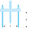 U.53K2 Facom U.23K-U.53K - Potences taraudées