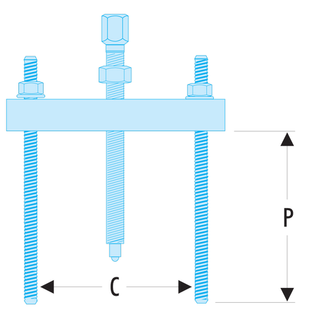 U.53K3 Facom U.23K-U.53K - Potences taraudées
