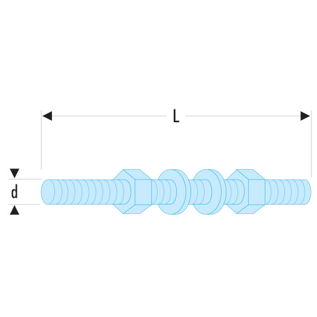 U.53R1L Facom U.23K-U.53RL - Tirants de rechange pour potence