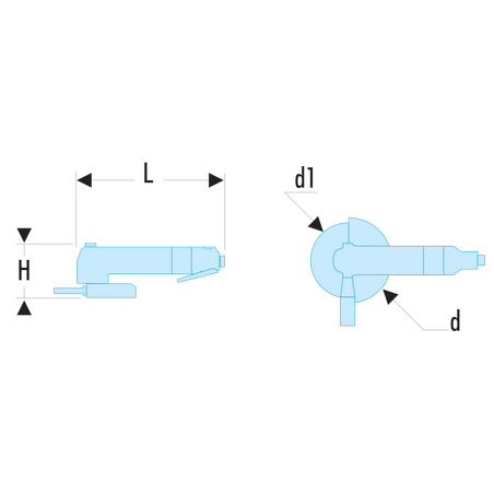 V.472F Facom Meuleuse d'angle diam. 125 mm