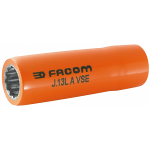 J.16LAVSE Facom J.LAVSE - Douilles 3/8" 12 pans longues isolées 1000 Volts série VSE
