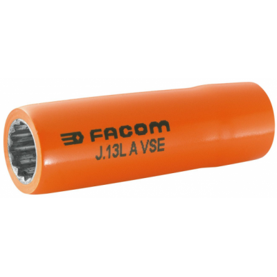J.17LAVSE Facom J.LAVSE - Douilles 3/8" 12 pans longues isolées 1000 Volts série VSE