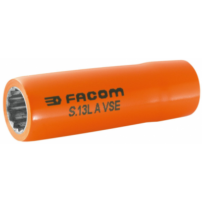 S.19LAVSE Facom S.LAVSE - Douilles longues 1/2" 12 pans isolées 1000 Volts série VSE