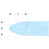 405.10RMT Facom Pinces coupantes Micro-Tech® "trapues" : polyvalence