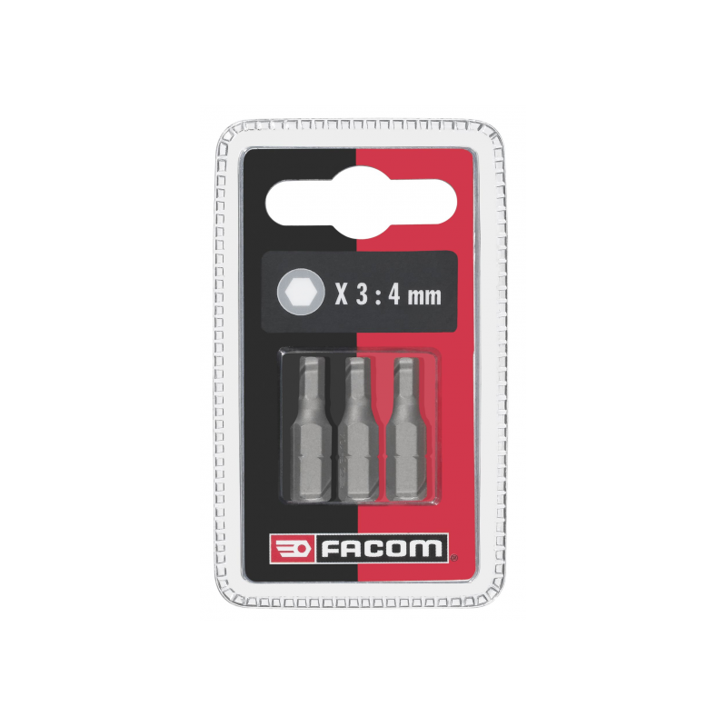 EH106.J3 Facom EH10 - Jeux de 3 embouts standards série 1 pour vis 6 pans creux métriques