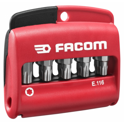 E.116 Facom Jeu mixte de 10 embouts Torx Plus® 1/4" - série 1 - 25 mm + porte-embouts