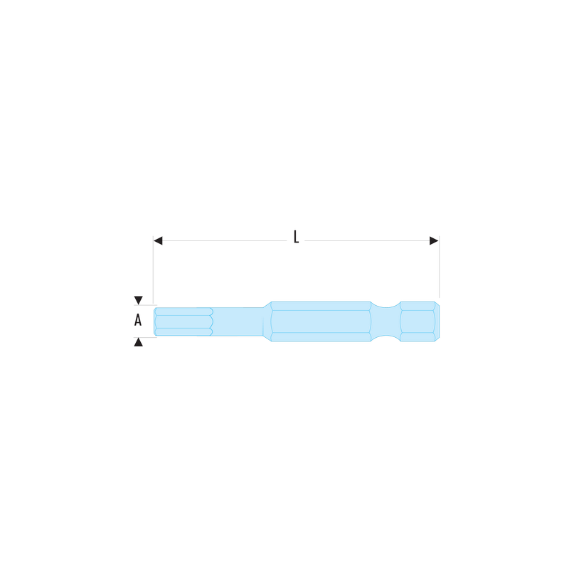 EH.603 Facom EH.6 - Embouts standards série 6 pour vis 6 pans creux