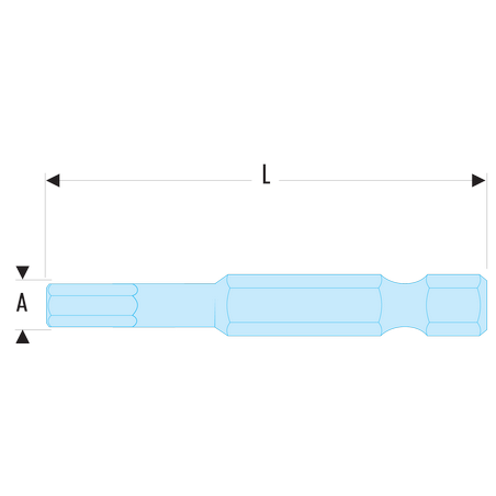 EH.604 Facom EH.6 - Embouts standards série 6 pour vis 6 pans creux