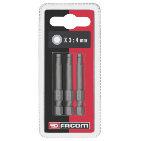 EH604.J3 Facom EH60 - Jeux de 3 embouts standards série 6 pour vis 6 pans creux