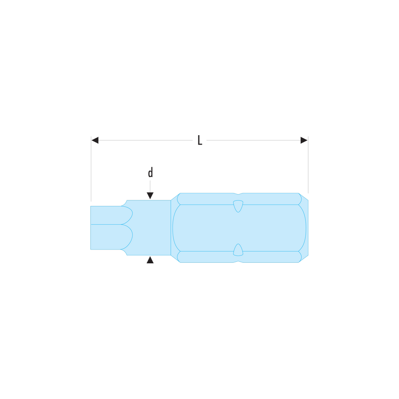 ENH.317 Facom ENH.3 - Embouts impact série 3 pour vis à 6 pans creux métriques