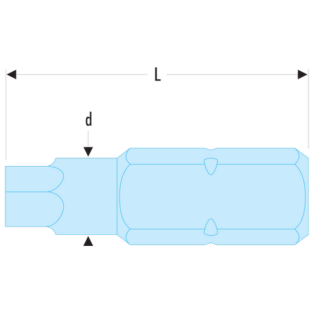 ENH.317 Facom ENH.3 - Embouts impact série 3 pour vis à 6 pans creux métriques